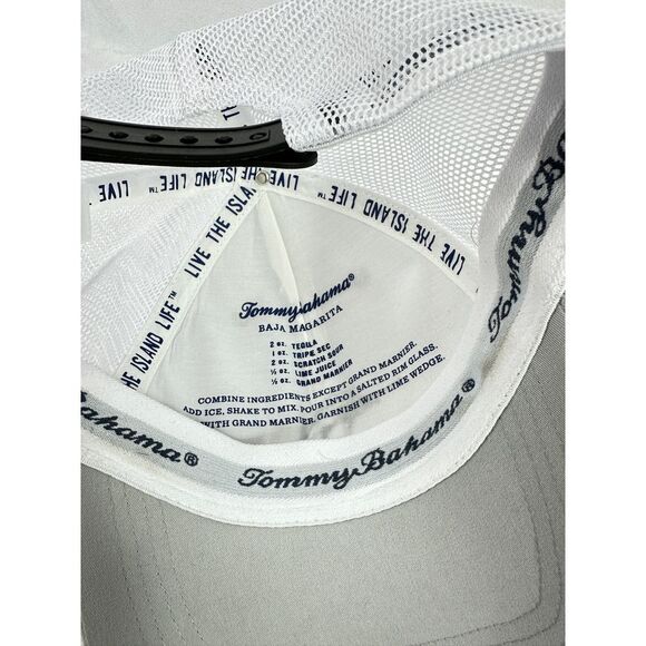 Tommy Bahama Adjustable Trucker Style Baseball Cap Gray NWT - Picture 3 of 6